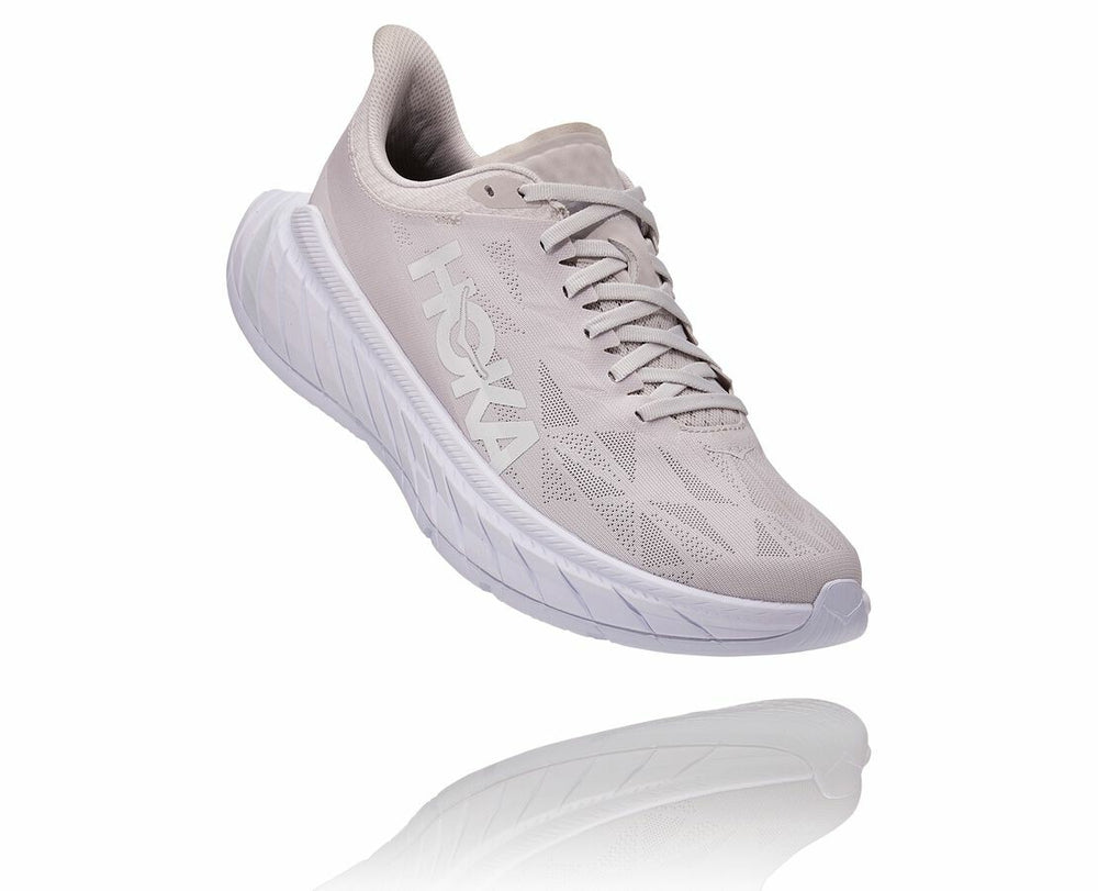 HOKA|All Gender Carbon X 2 Nimbus Cloud / White