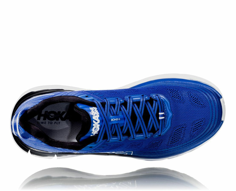 HOKA|Men's Bondi 6 Galaxy Blue / Anthracite