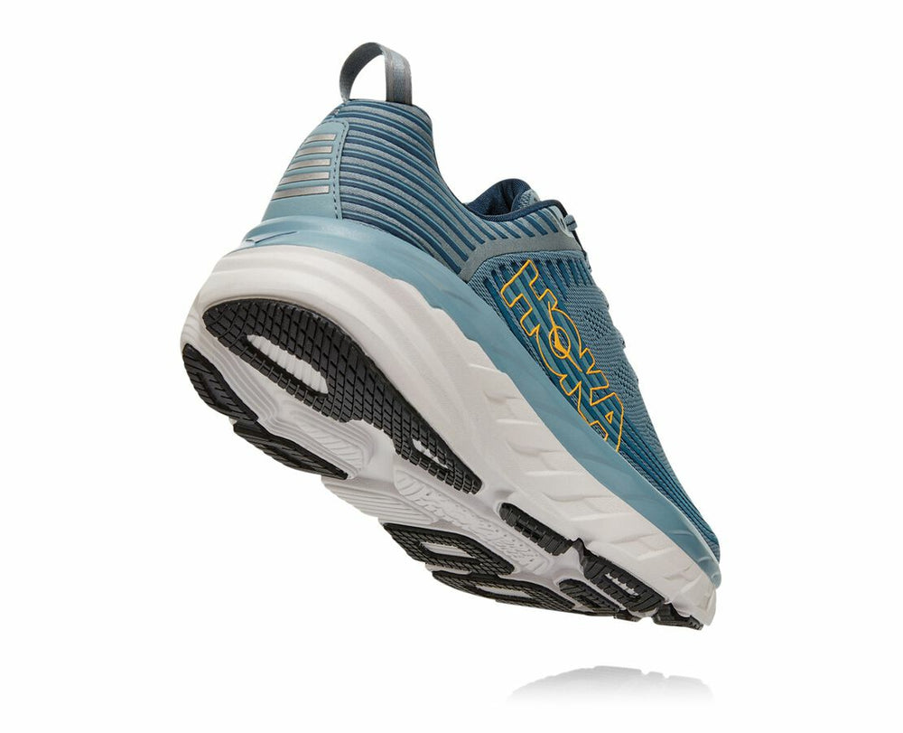HOKA|Men's Bondi 6 Lead / Majolica Blue