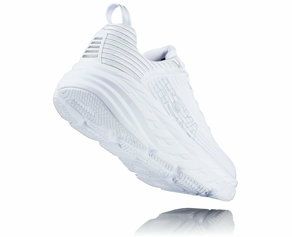 HOKA|Men's Bondi 6 White / White Reflective