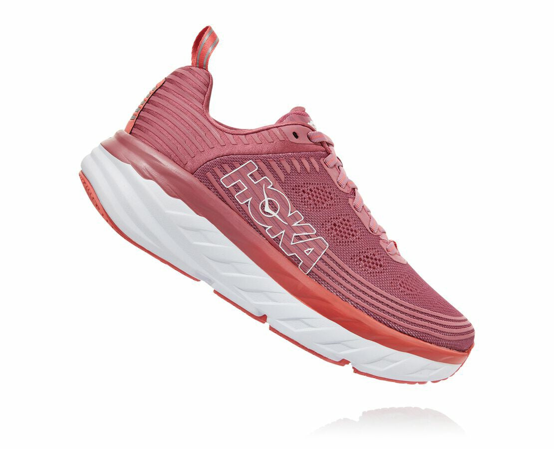 HOKA|Women's Bondi 6 Heather Rose / Lantana