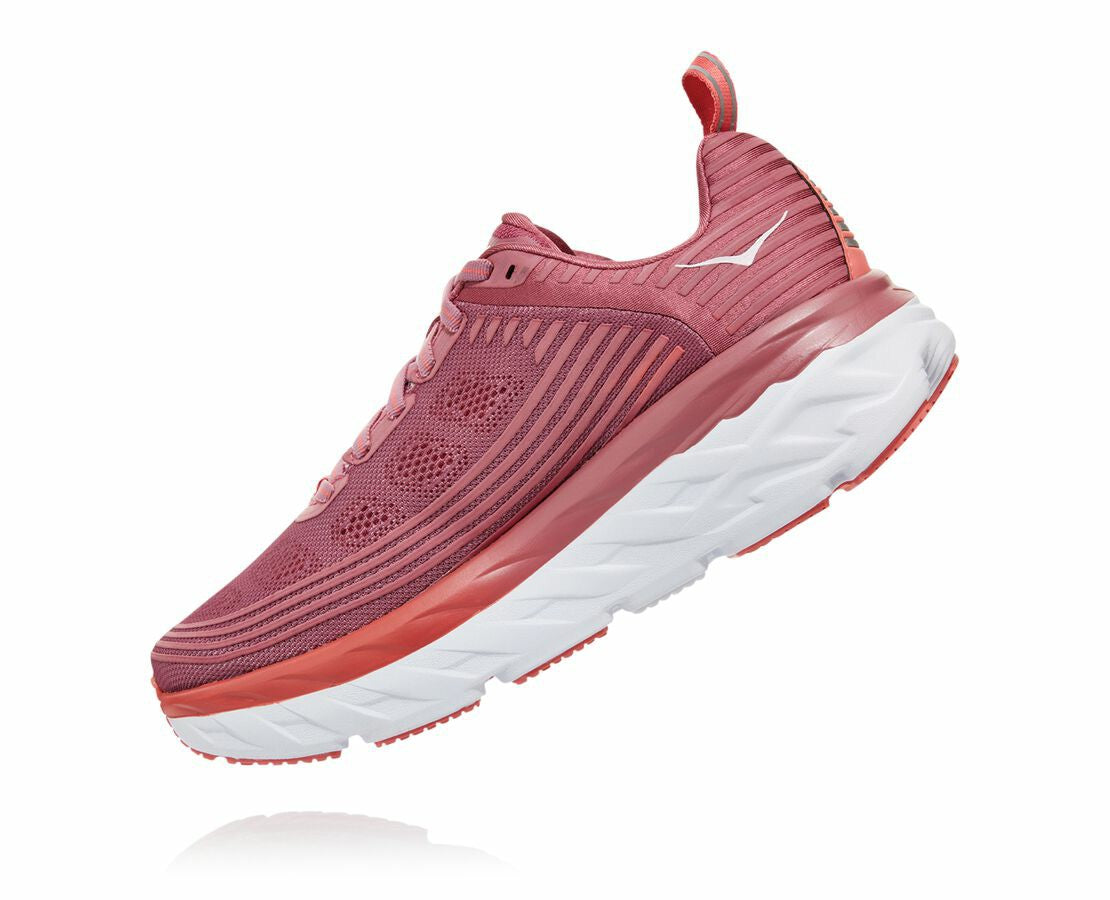HOKA|Women's Bondi 6 Heather Rose / Lantana