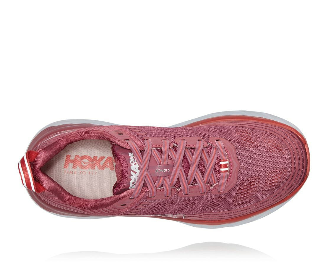 HOKA|Women's Bondi 6 Heather Rose / Lantana
