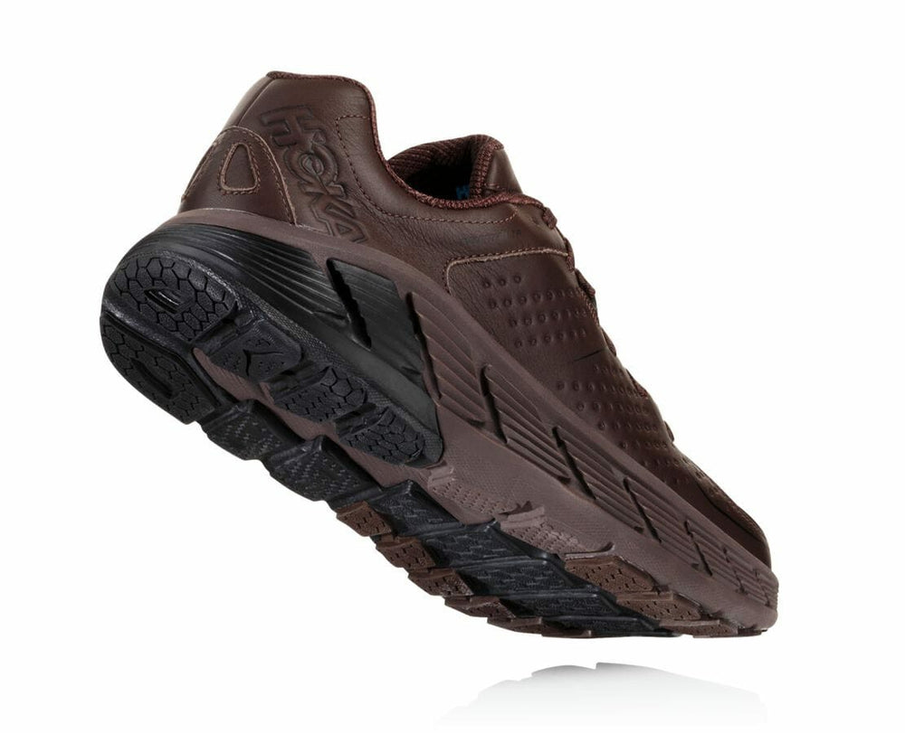 HOKA|Men's Gaviota Leather Demitasse / Black