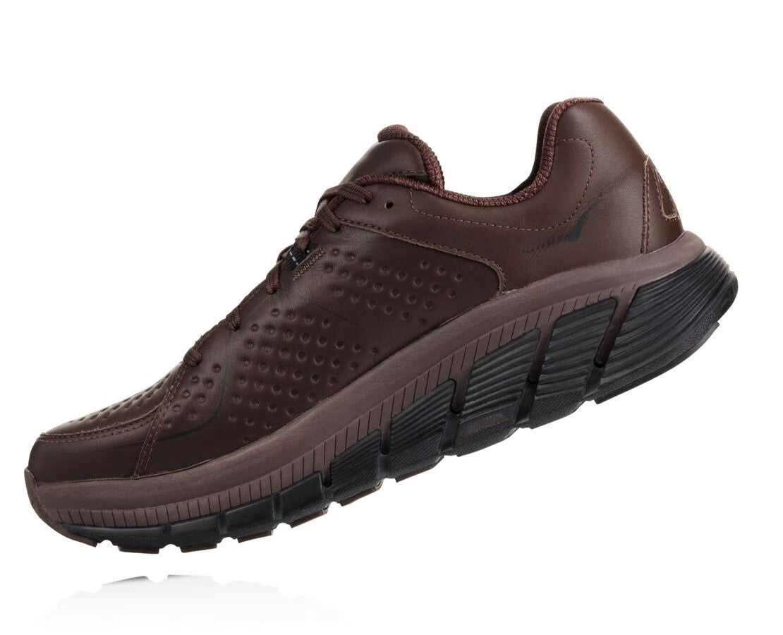 HOKA|Men's Gaviota Leather Demitasse / Black