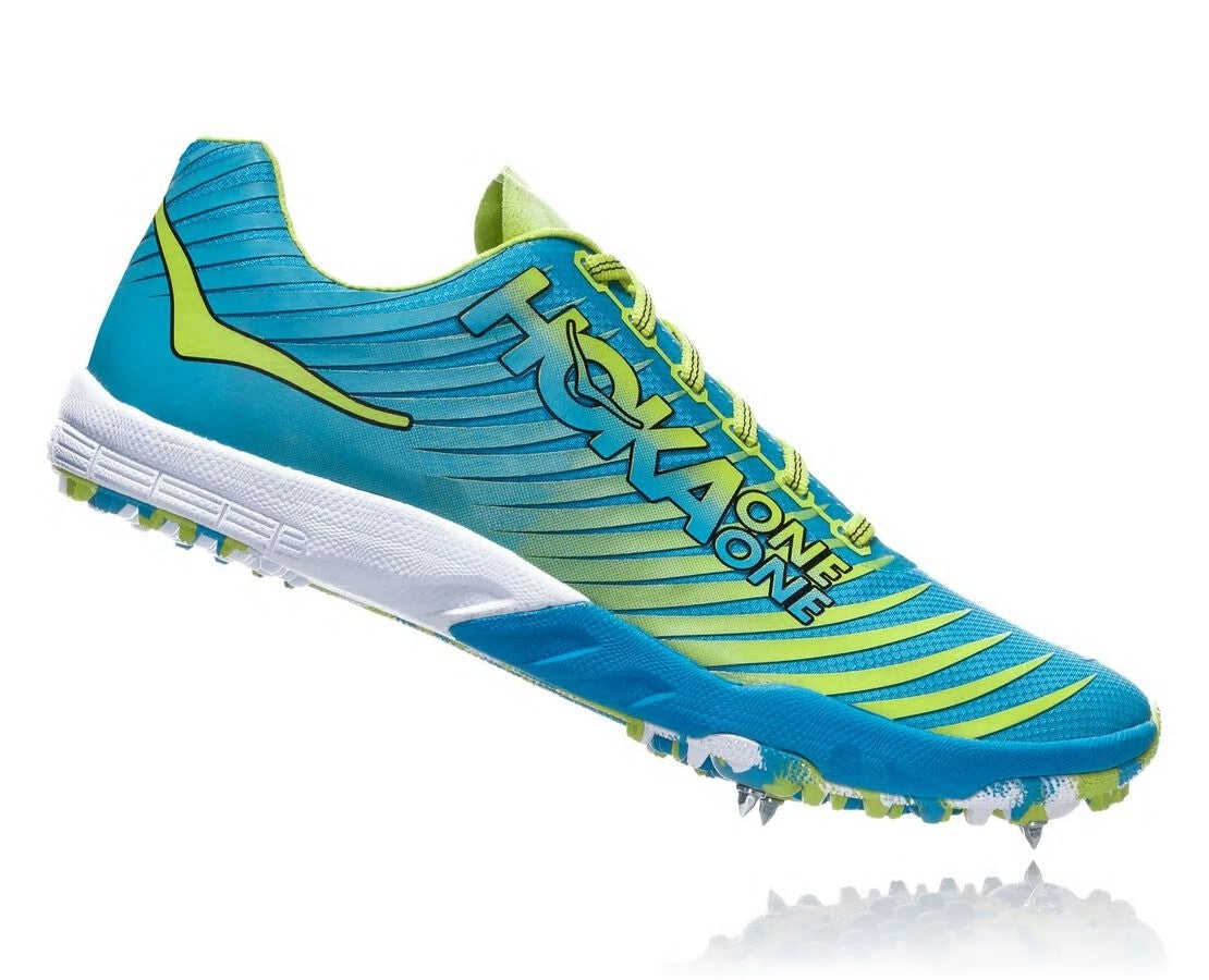 HOKA|Women's EVO XC Spike Cyan / Citrus