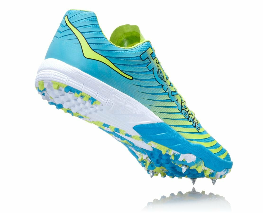 HOKA|Women's EVO XC Spike Cyan / Citrus
