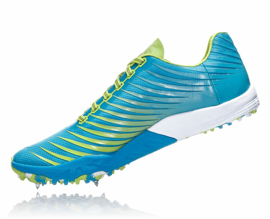 HOKA|Women's EVO XC Spike Cyan / Citrus