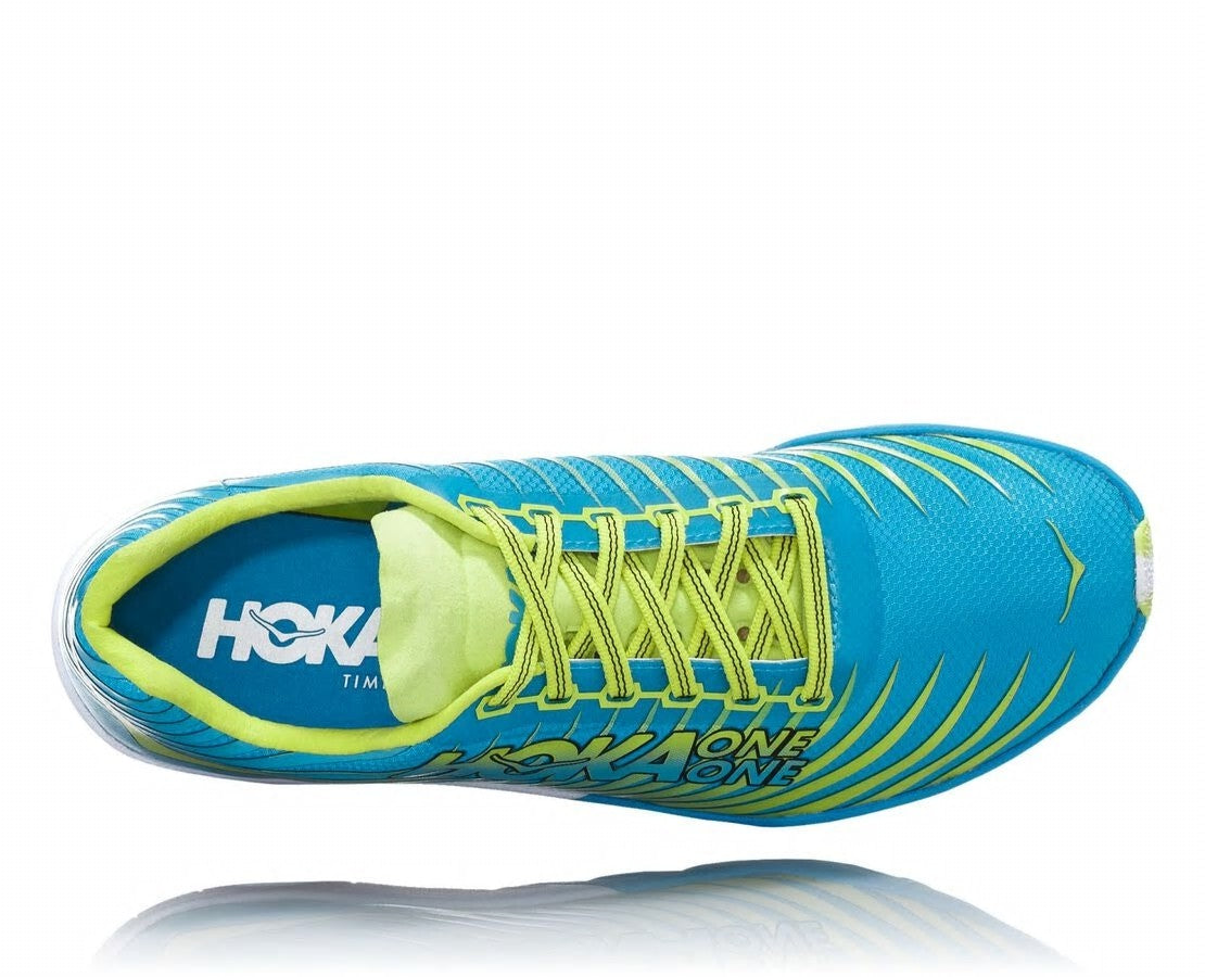 HOKA|Women's EVO XC Spike Cyan / Citrus