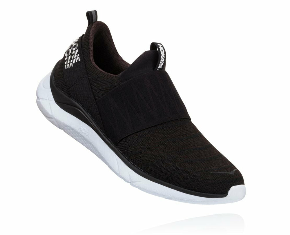 HOKA|Women's Hupana Slip Black / White