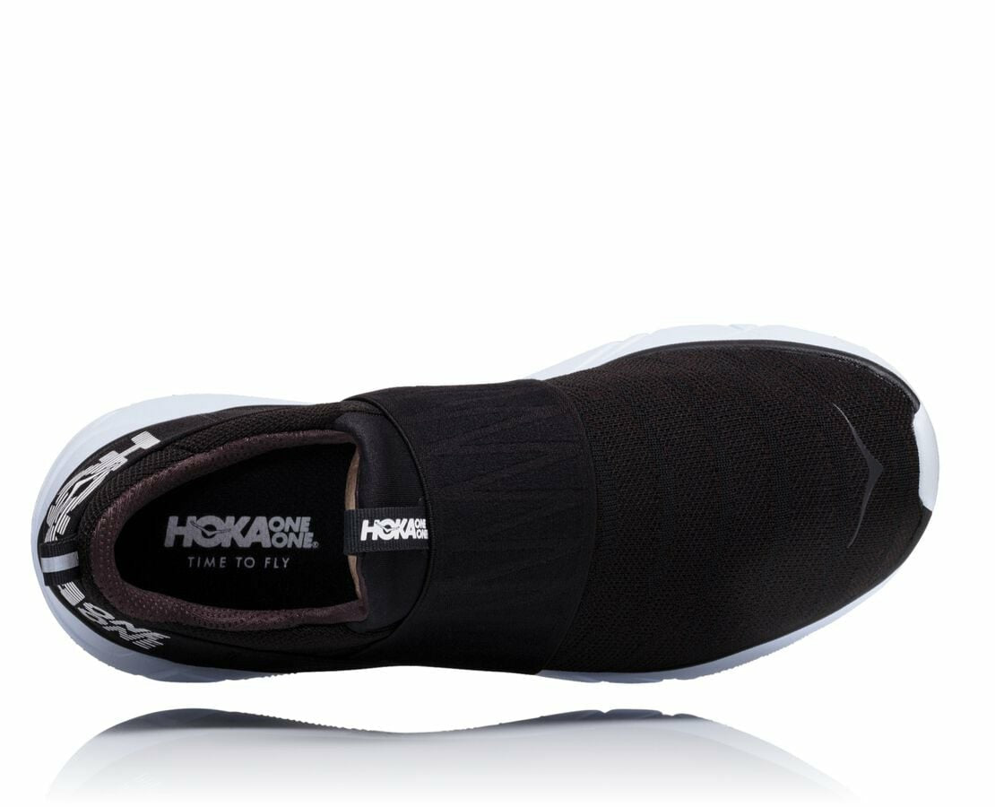 HOKA|Women's Hupana Slip Black / White