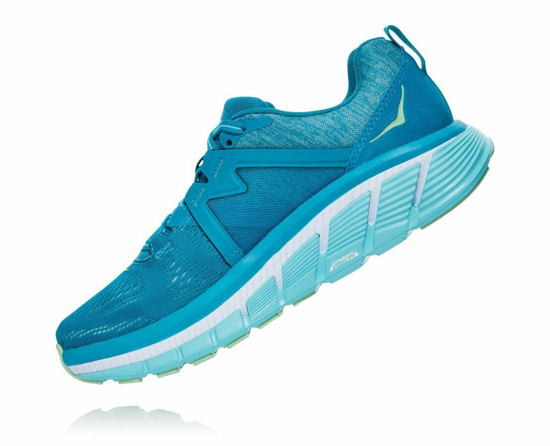 HOKA|Women's Gaviota 2 Caribbean Sea / Green Ash