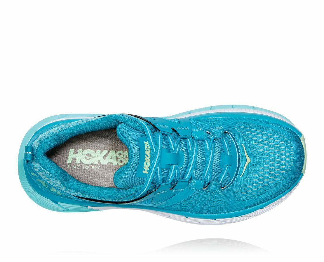 HOKA|Women's Gaviota 2 Caribbean Sea / Green Ash