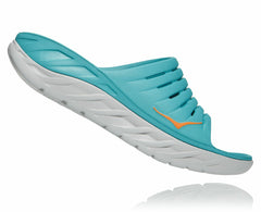 HOKA|Men's ORA Recovery Slide Aquarelle / Blazing Orange