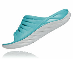 HOKA|Men's ORA Recovery Slide Aquarelle / Blazing Orange