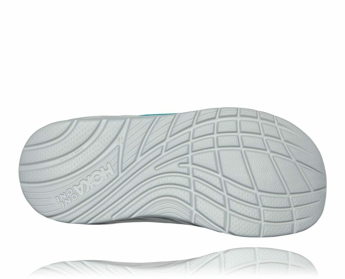 HOKA|Men's ORA Recovery Slide Aquarelle / Blazing Orange