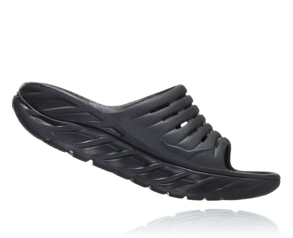 HOKA|Men's ORA Recovery Slide Black / Black
