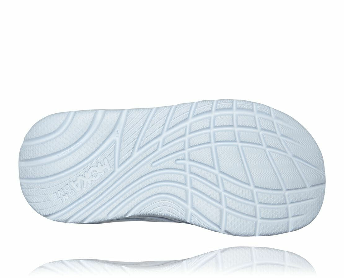 HOKA|Women's ORA Recovery Slide Eggshell Blue / White