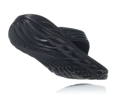 HOKA|Men's ORA Recovery Flip Black / Dark Gull Gray