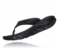 HOKA|Men's ORA Recovery Flip Black / Dark Gull Gray