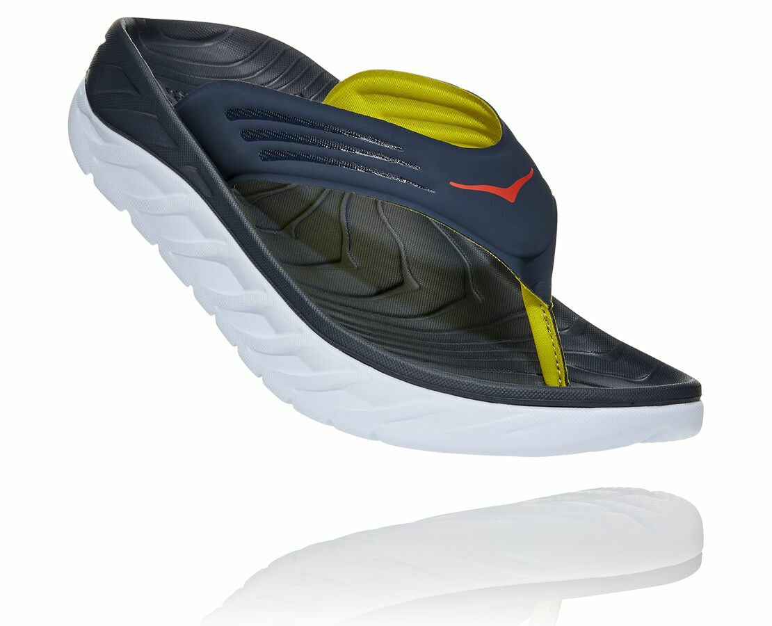 HOKA|Men's ORA Recovery Flip Ombre Blue / Fiesta