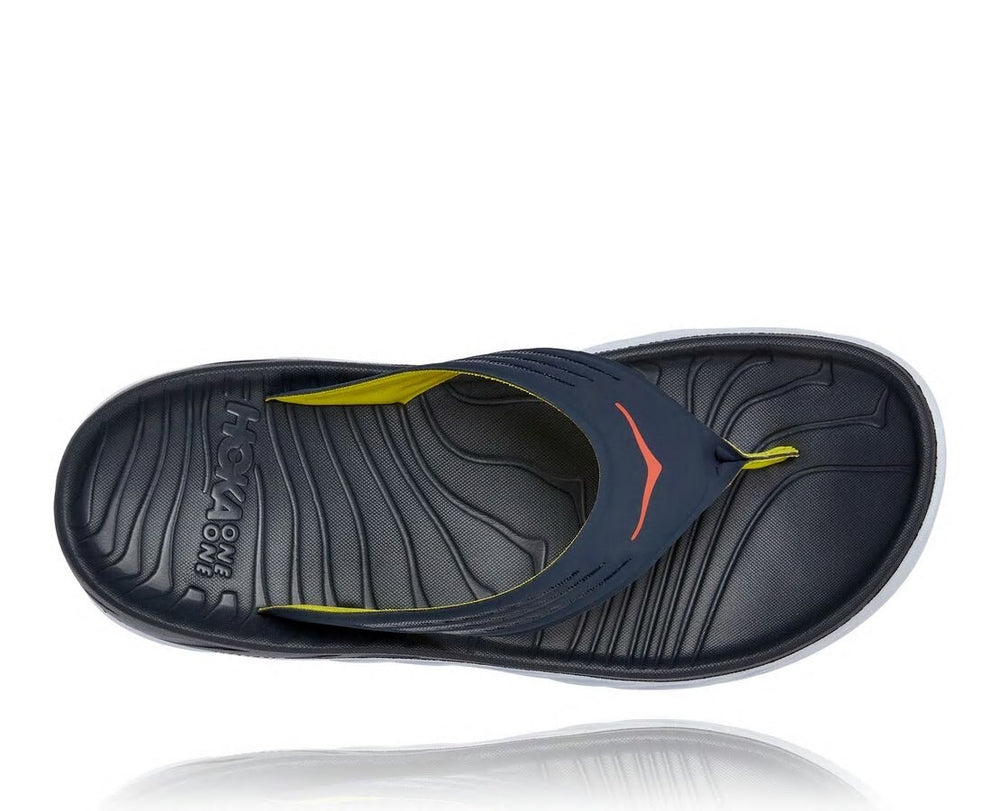 HOKA|Men's ORA Recovery Flip Ombre Blue / Fiesta
