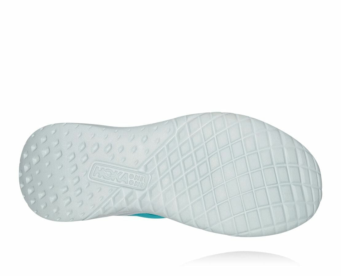 HOKA|Women's Tivra Antigua Sand / Wan Blue