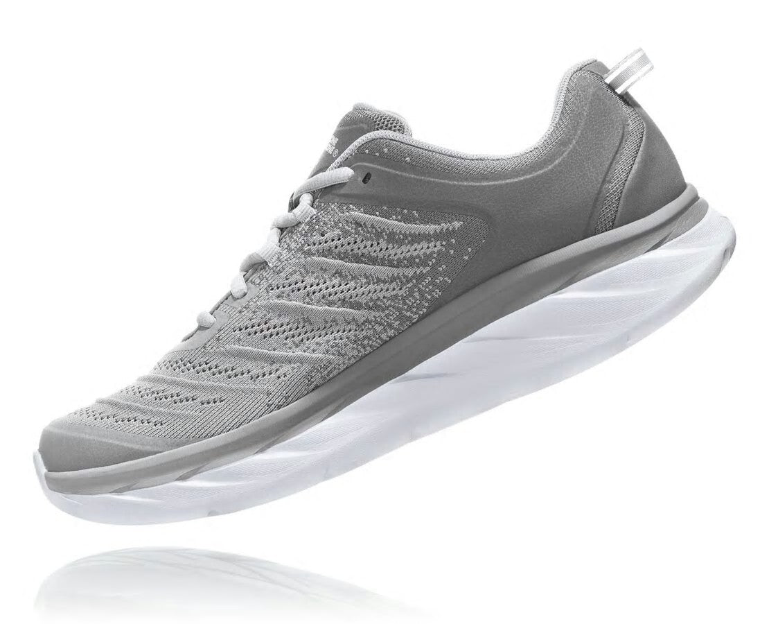 HOKA|Men's Akasa Frost Gray /Silver Sconce