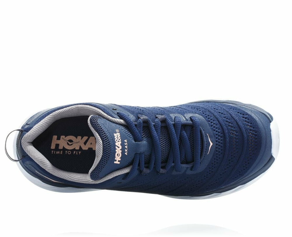 HOKA|Women's Akasa Mood Indigo / Dusty Pink
