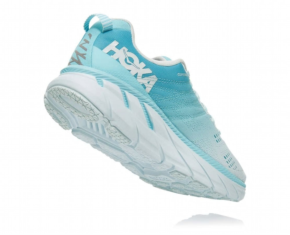 HOKA|Women's Clifton 6 Antigua Sand / Wan Blue