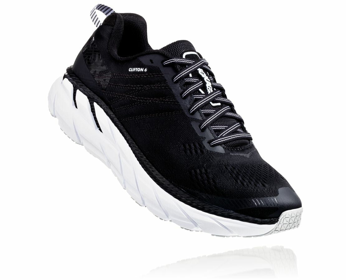 HOKA|Women's Clifton 6 Black / White