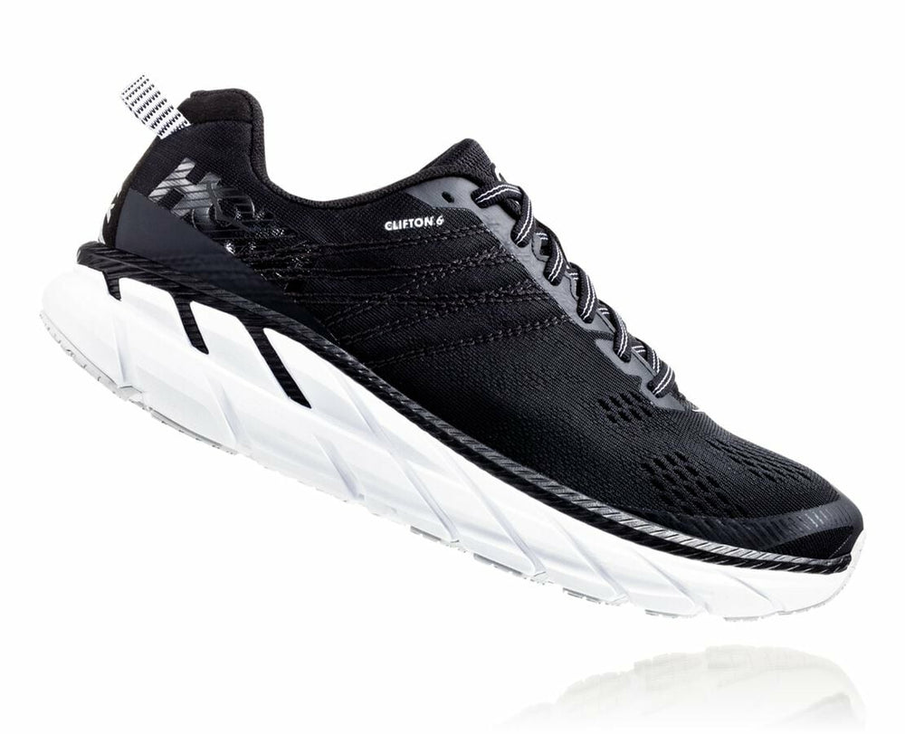 HOKA|Women's Clifton 6 Black / White