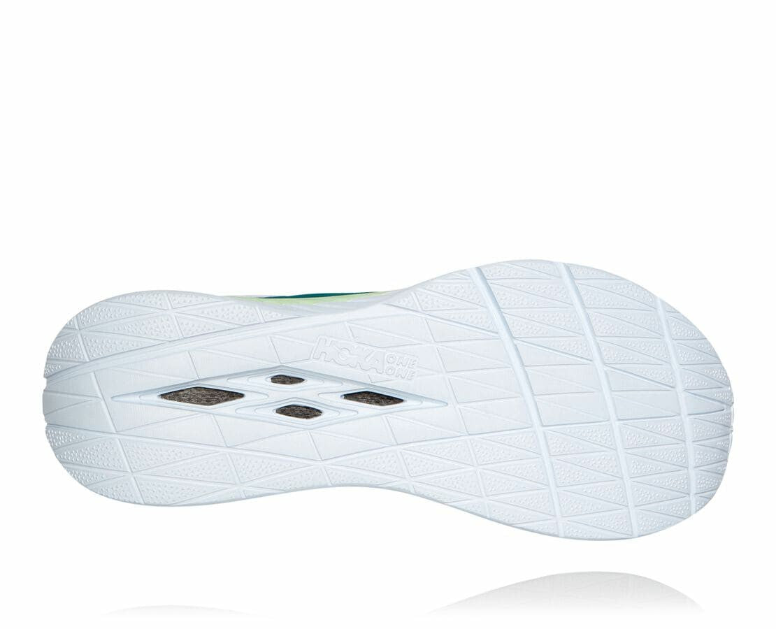 HOKA|Men's Carbon X Green Ash / White
