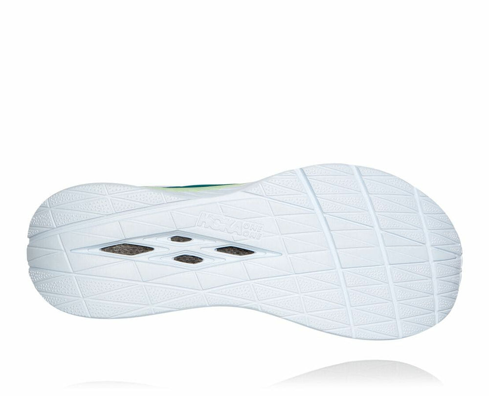 HOKA|Men's Carbon X Green Ash / White
