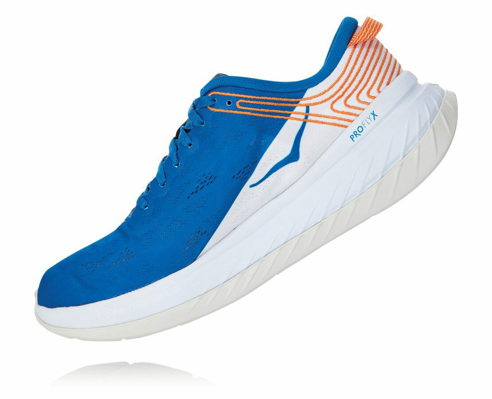 HOKA|Men's Carbon X Imperial Blue / White