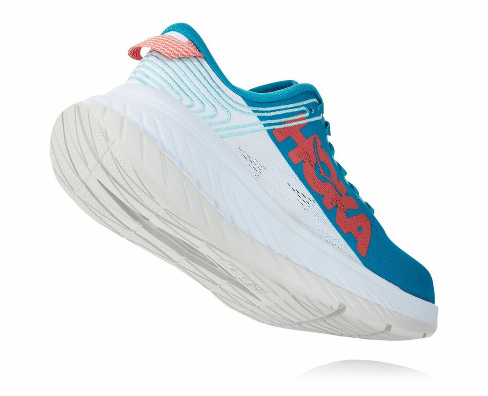HOKA|Women's Carbon X Caribbean Sea / White