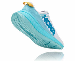 HOKA|Women's Carbon X White / Angel Blue