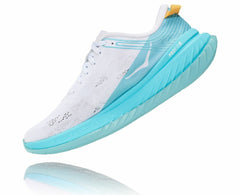 HOKA|Women's Carbon X White / Angel Blue