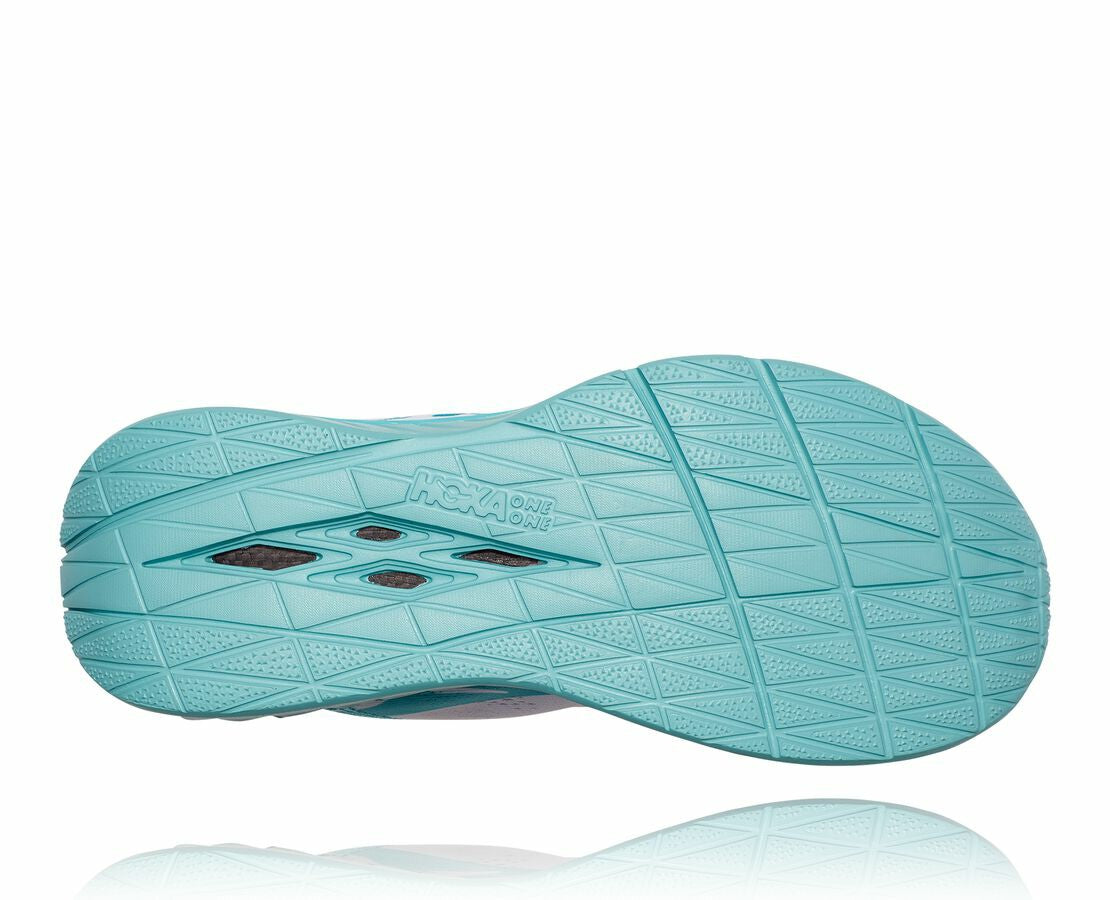 HOKA|Women's Carbon X White / Angel Blue