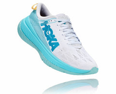 HOKA|Women's Carbon X White / Angel Blue