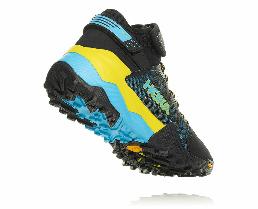 HOKA|Men's Arkali Black / Cyan / Citrus