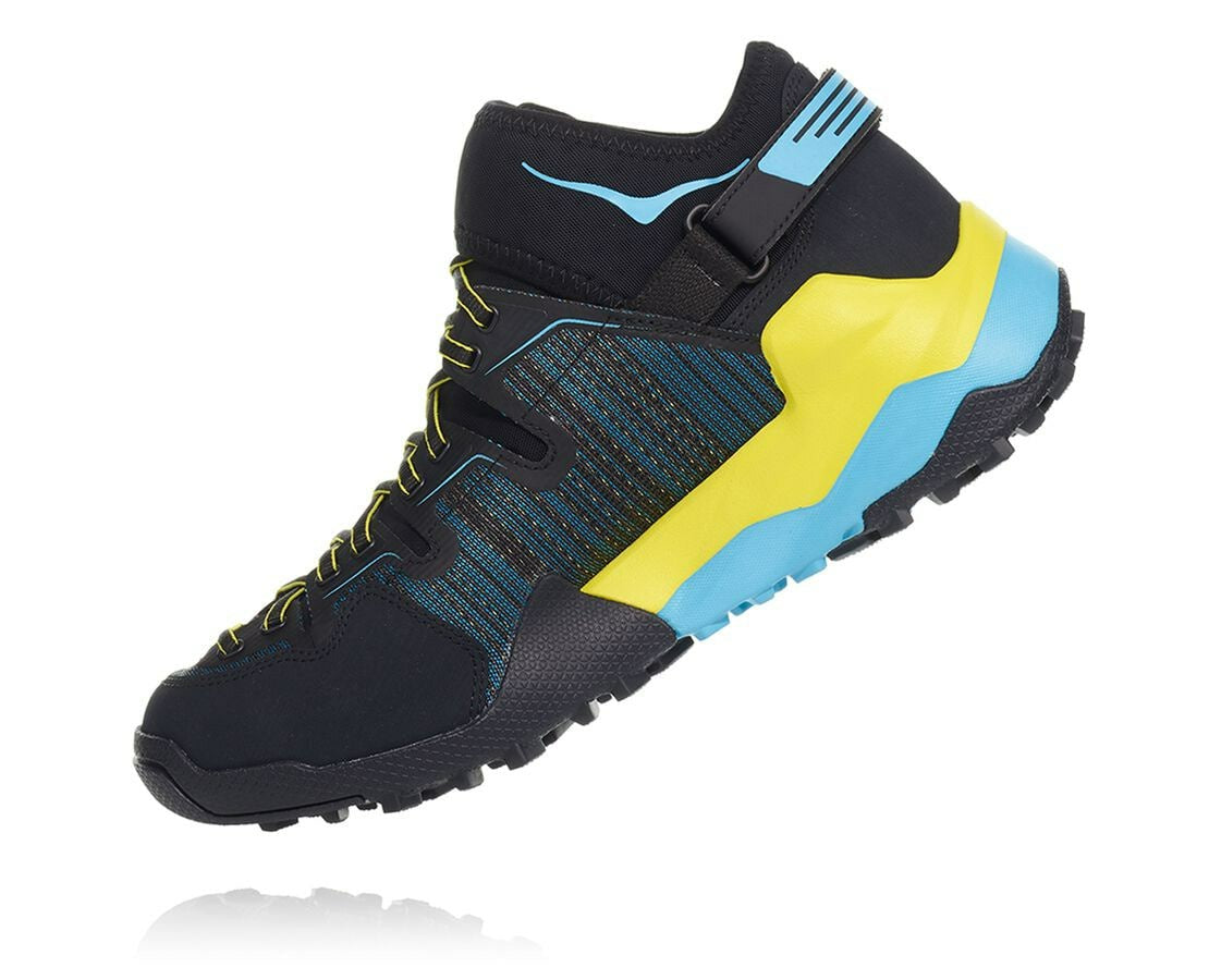 HOKA|Men's Arkali Black / Cyan / Citrus