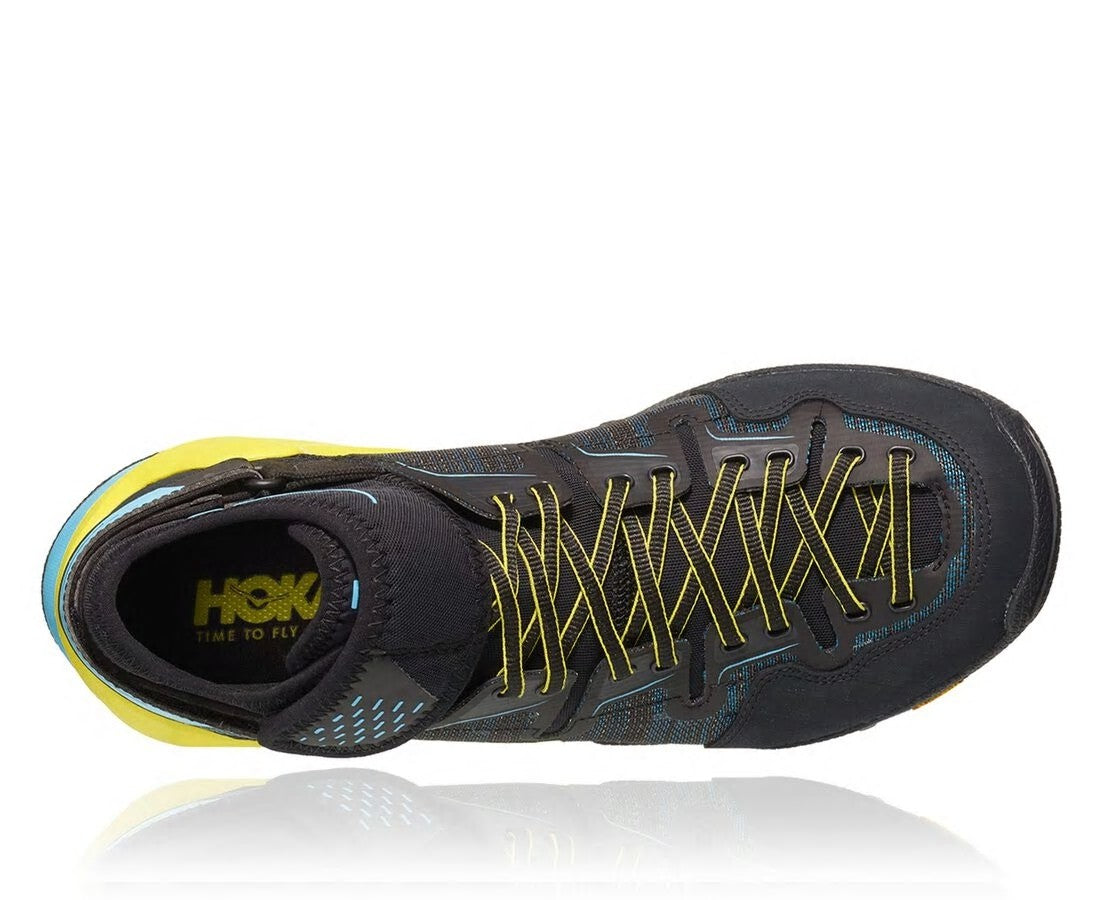 HOKA|Men's Arkali Black / Cyan / Citrus