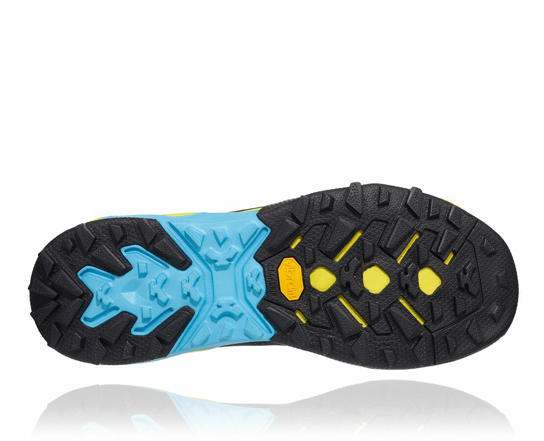 HOKA|Men's Arkali Black / Cyan / Citrus