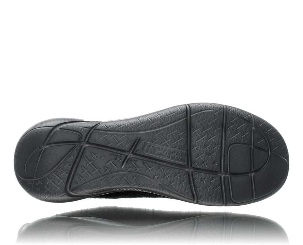 HOKA|Men's Hupana Flow Wool Black / Dark Shadow