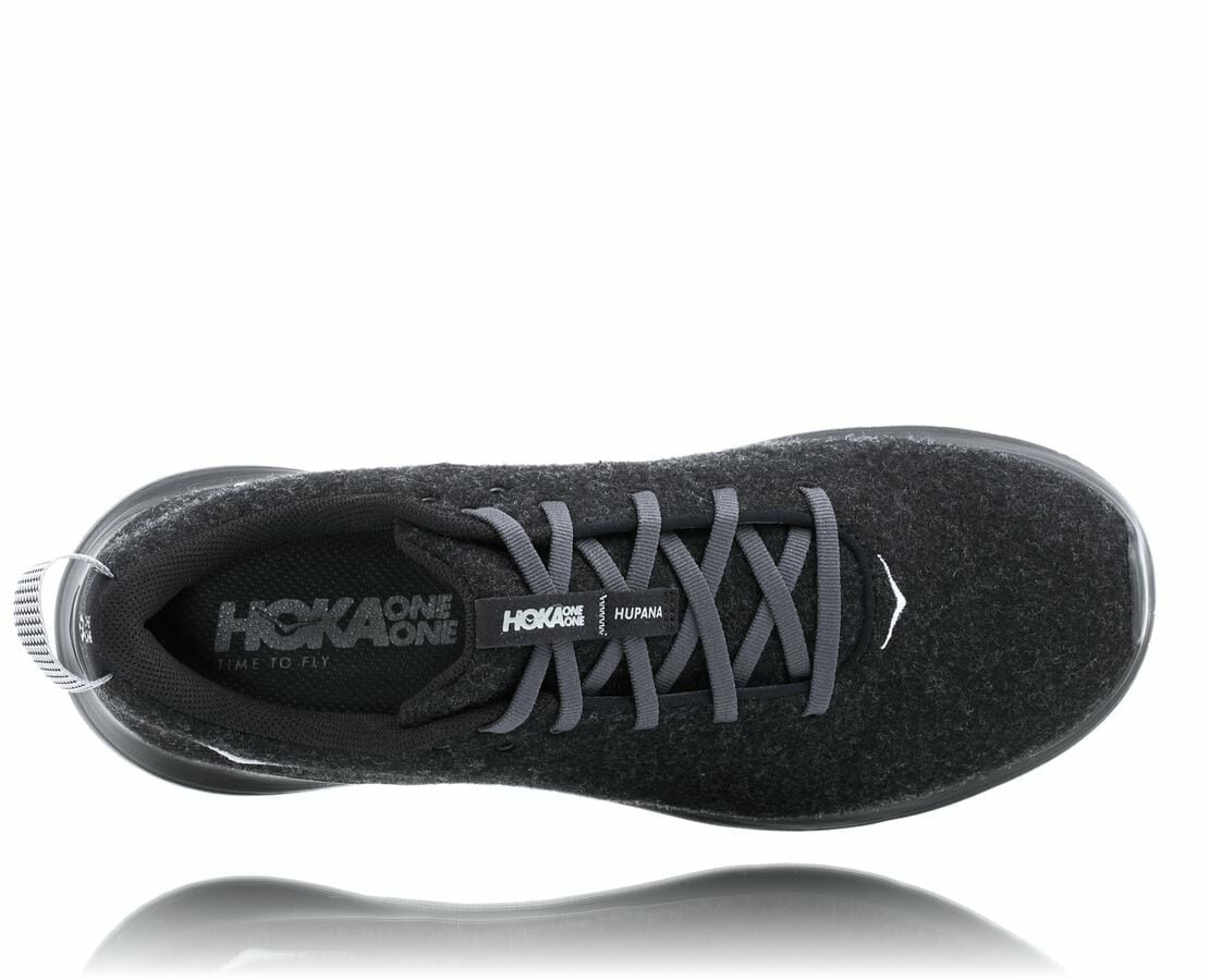 HOKA|Men's Hupana Flow Wool Black / Dark Shadow