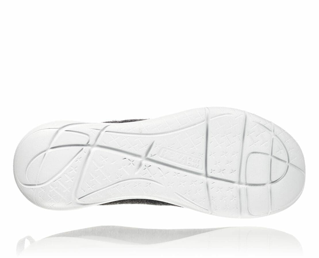 HOKA|Men's Hupana Flow Wool Dark Shadow / Charcoal Gray