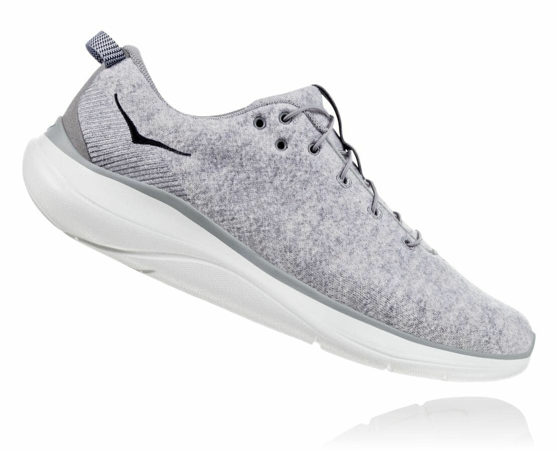HOKA|Men's Hupana Flow Wool Lunar Rock / Drizzle