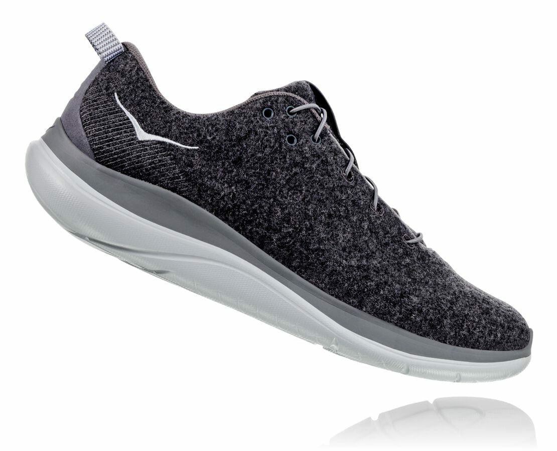 HOKA|Women's Hupana Flow Wool Dark Shadow / Wild Dove