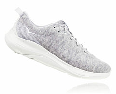 HOKA|Women's Hupana Flow Wool Lunar Rock / Blanc De Blanc